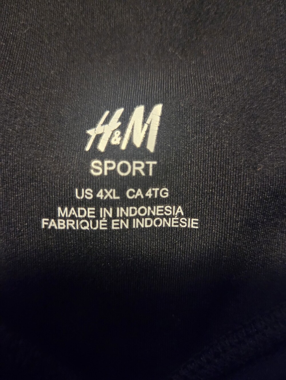 H&M Sport Womens Black Athletic Leggings